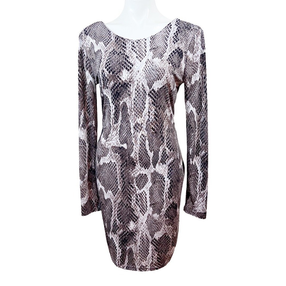 JLO Bodycon Dress Size M Snake Print
